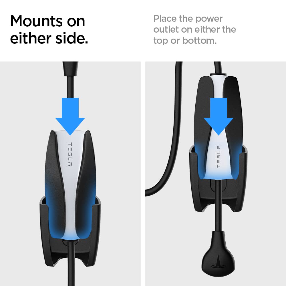 Spigen Bespoke with connector in use demonstrating click-in port and stable hanging benefit