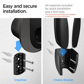 Spigen Bespoke beside a hand and connector showing compact size and ease of access benefit