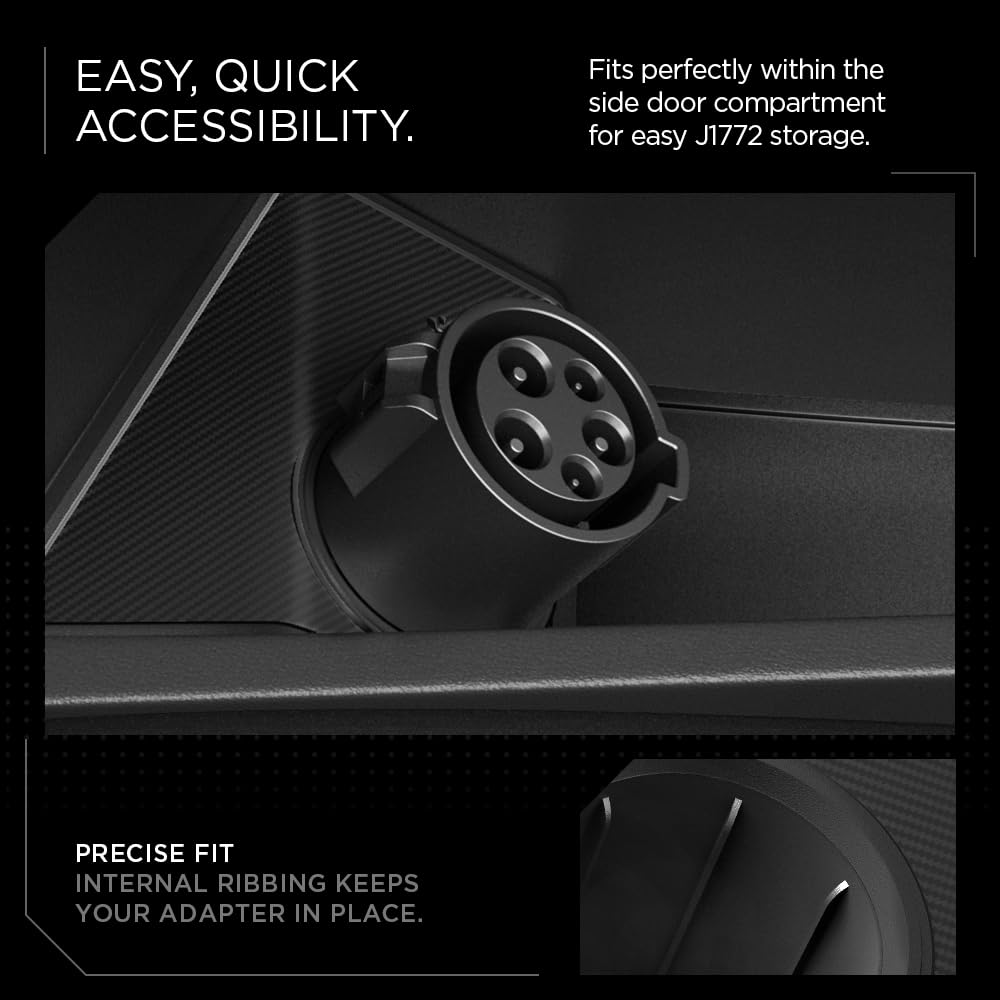 Spigen dock installed in Cybertruck door pocket enabling organized storage benefit