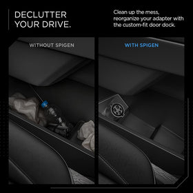 Spigen dock being wiped clean to show easy maintenance and lasting appearance benefit