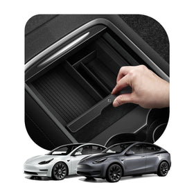 Spigen center console overview showing neat fit and organized space