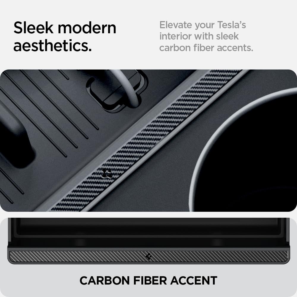 Spigen with phone charging in place for tidy, accessible charging