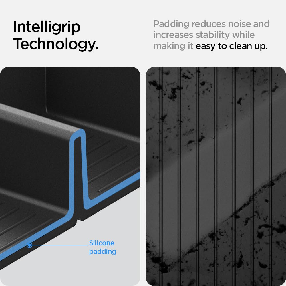 Spigen beside phone and wallet showing expanded capacity benefit