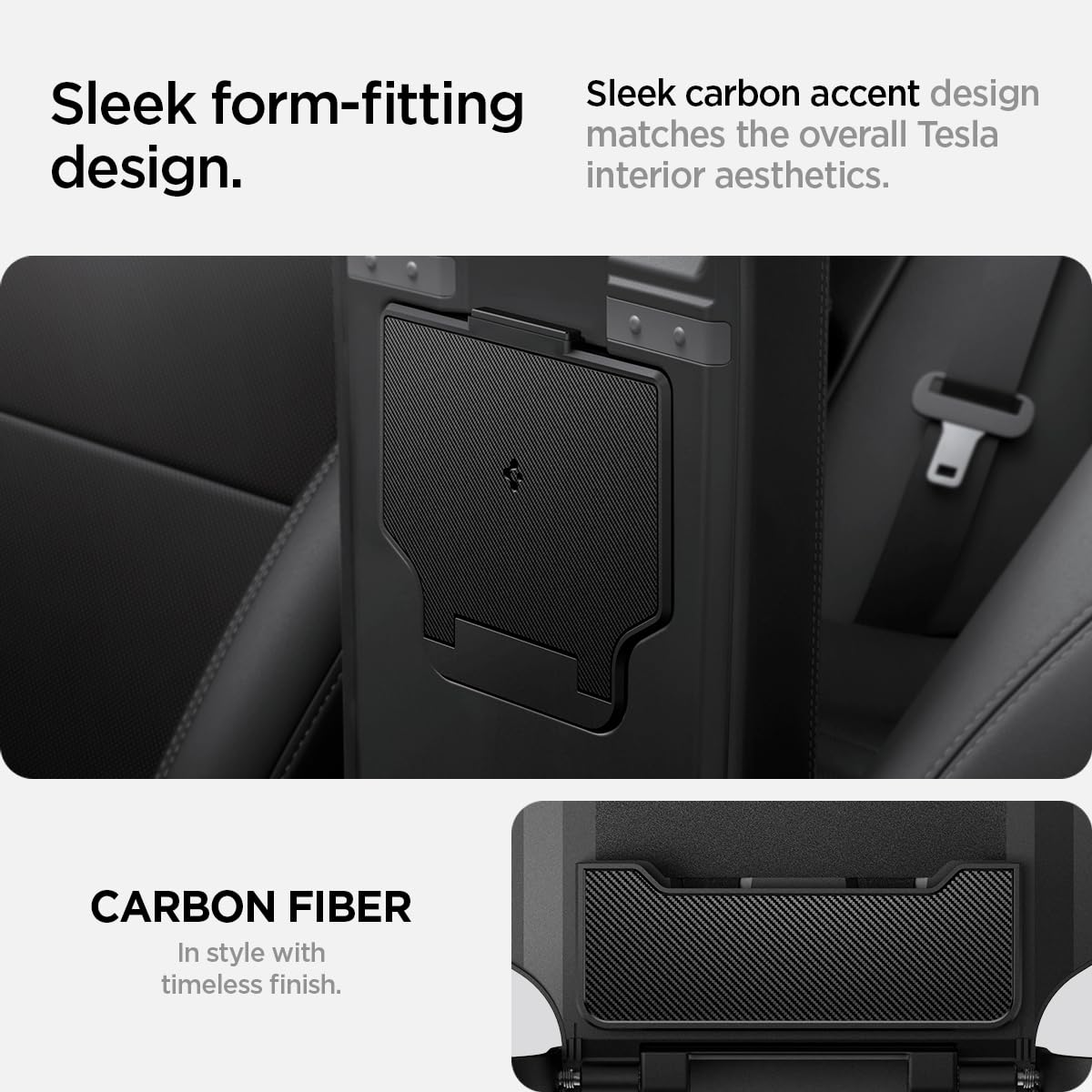 Spigen organized contents inside compartment for clutter reduction
