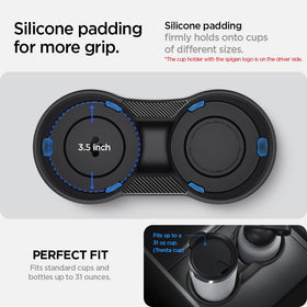 Spigen carbon-fiber accent close-up adding premium look and durable finish