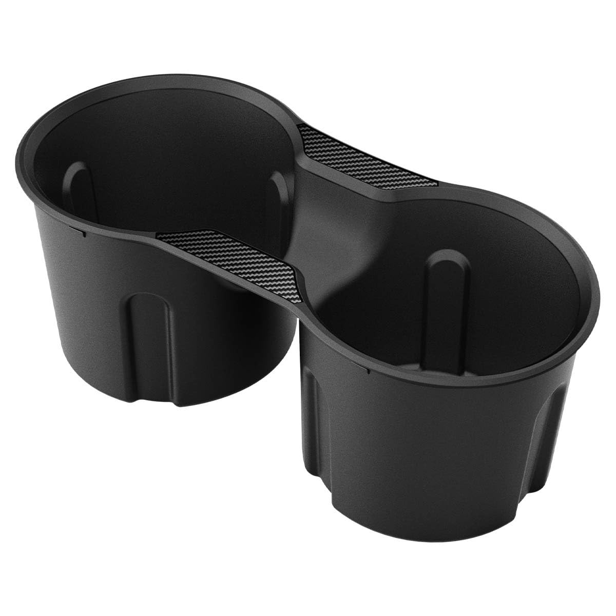 Spigen cup holder insert front view showing fit and clean lines for better organization