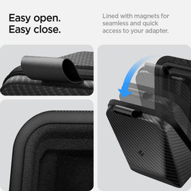 Spigen Cybercase Velcro base attached preventing sliding and reducing in-car noise