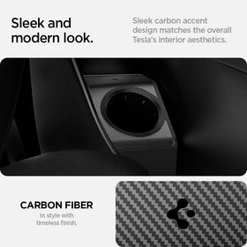 Spigen logo detail on dock showing brand and refined finish benefit