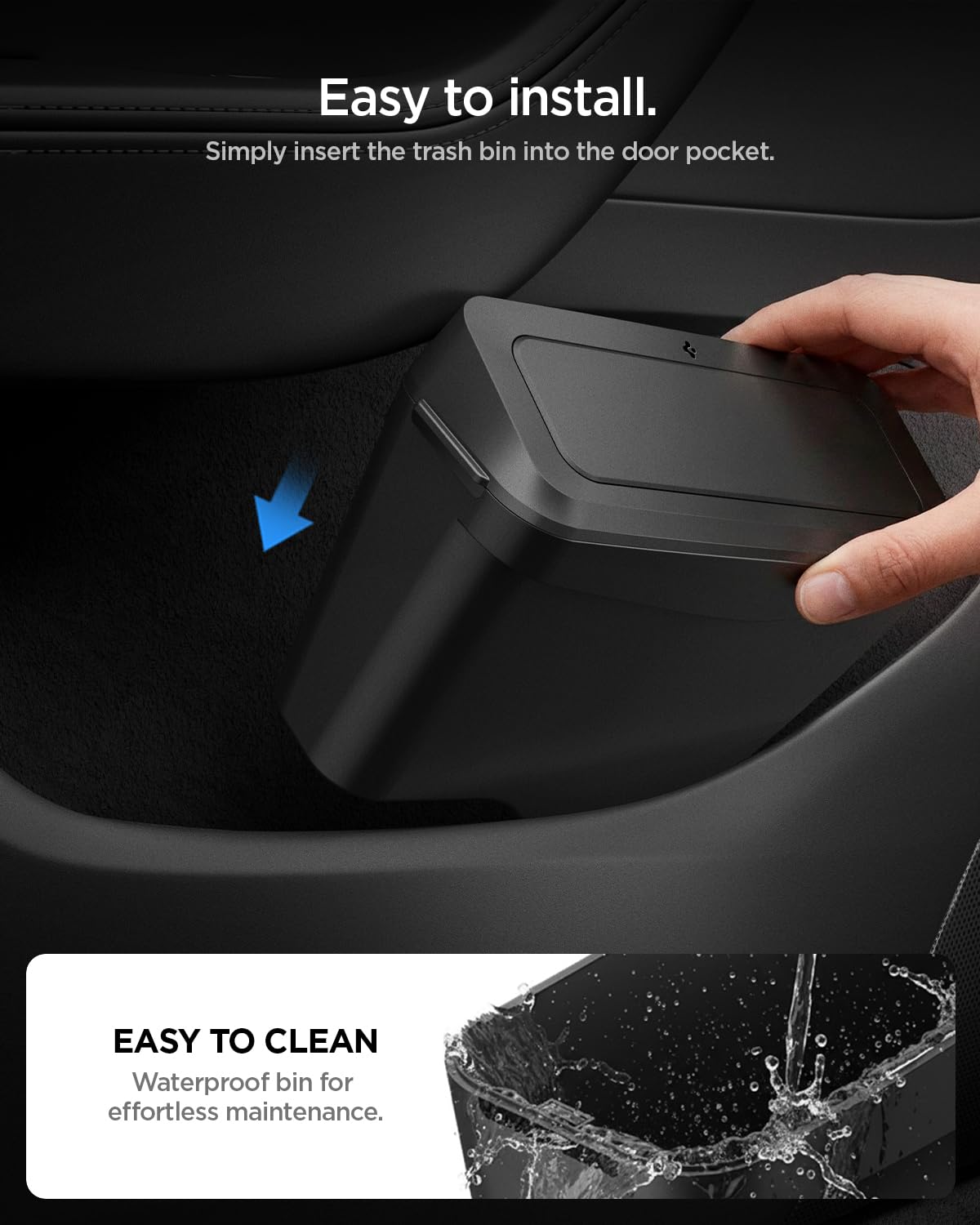Spigen magnetic lid detail demonstrating quiet closure and concealment