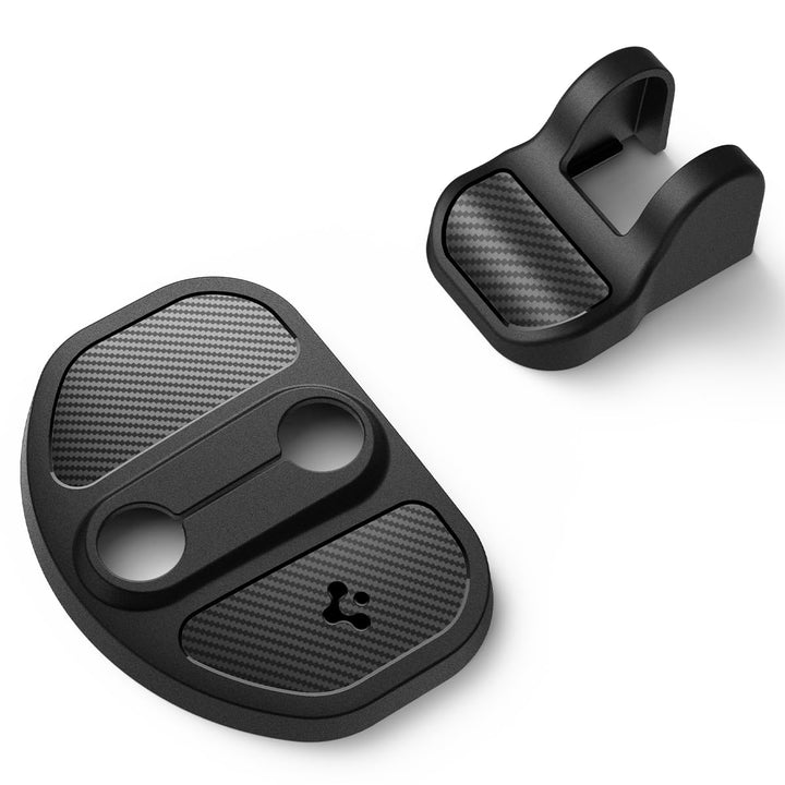 Spigen front packaging showing door covers and benefits