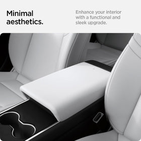 Spigen in-car installed top shot demonstrating seamless fit and refreshed interior look