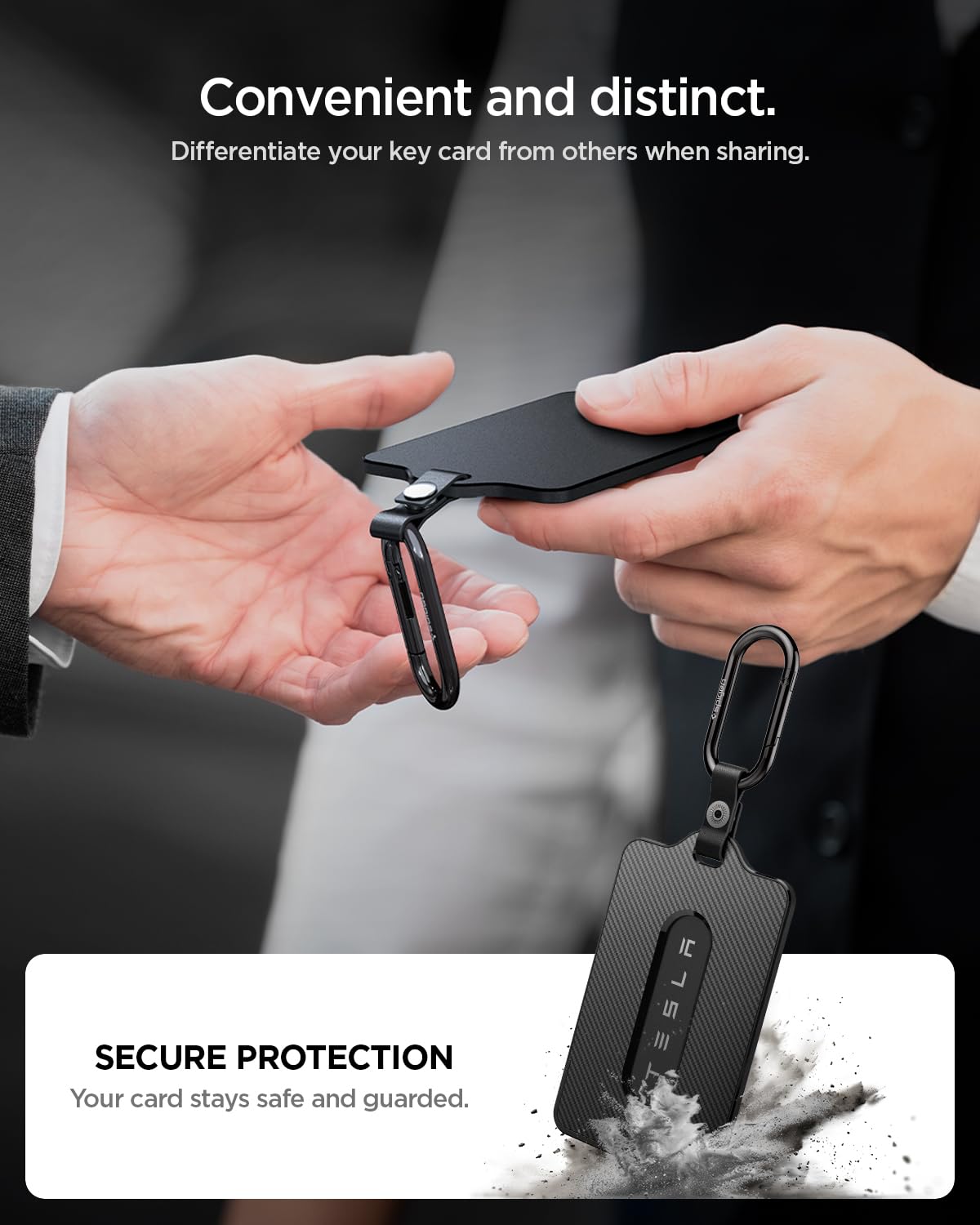 Spigen holder in pocket lifestyle shot showing discreet carry and convenience