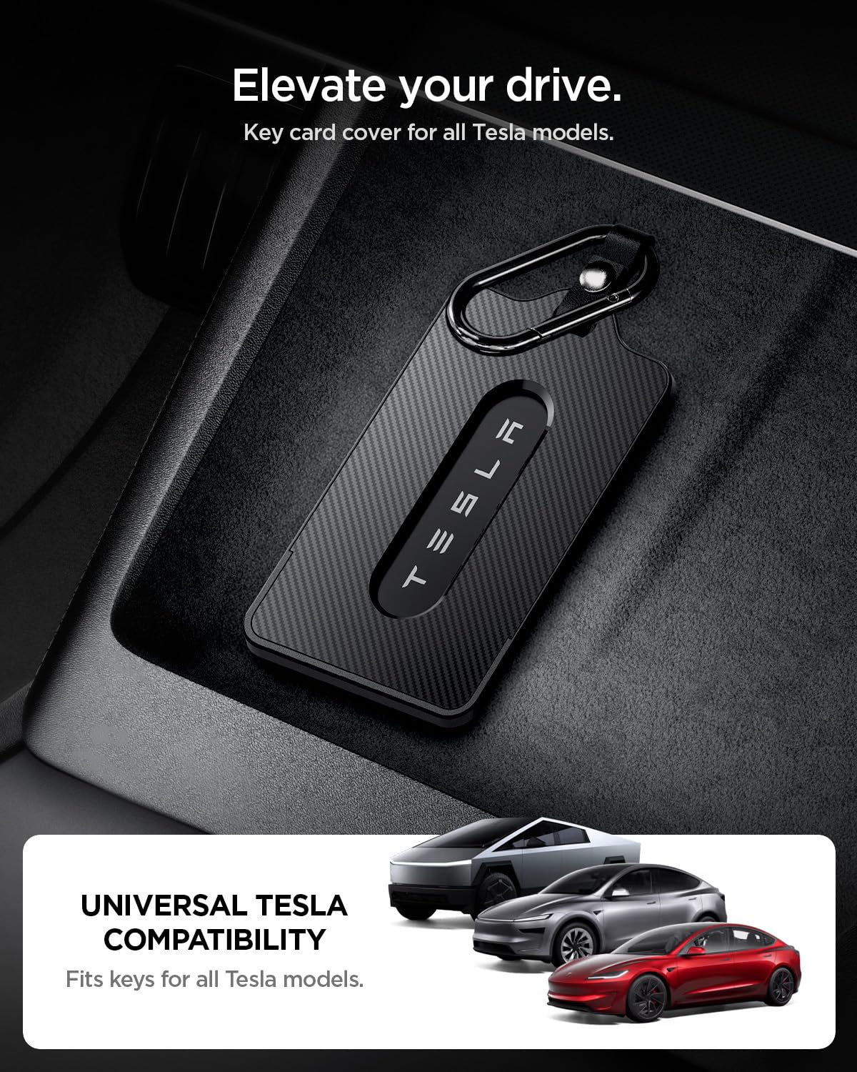 Spigen holder on carabiner attached to keys for easy carry and quick access