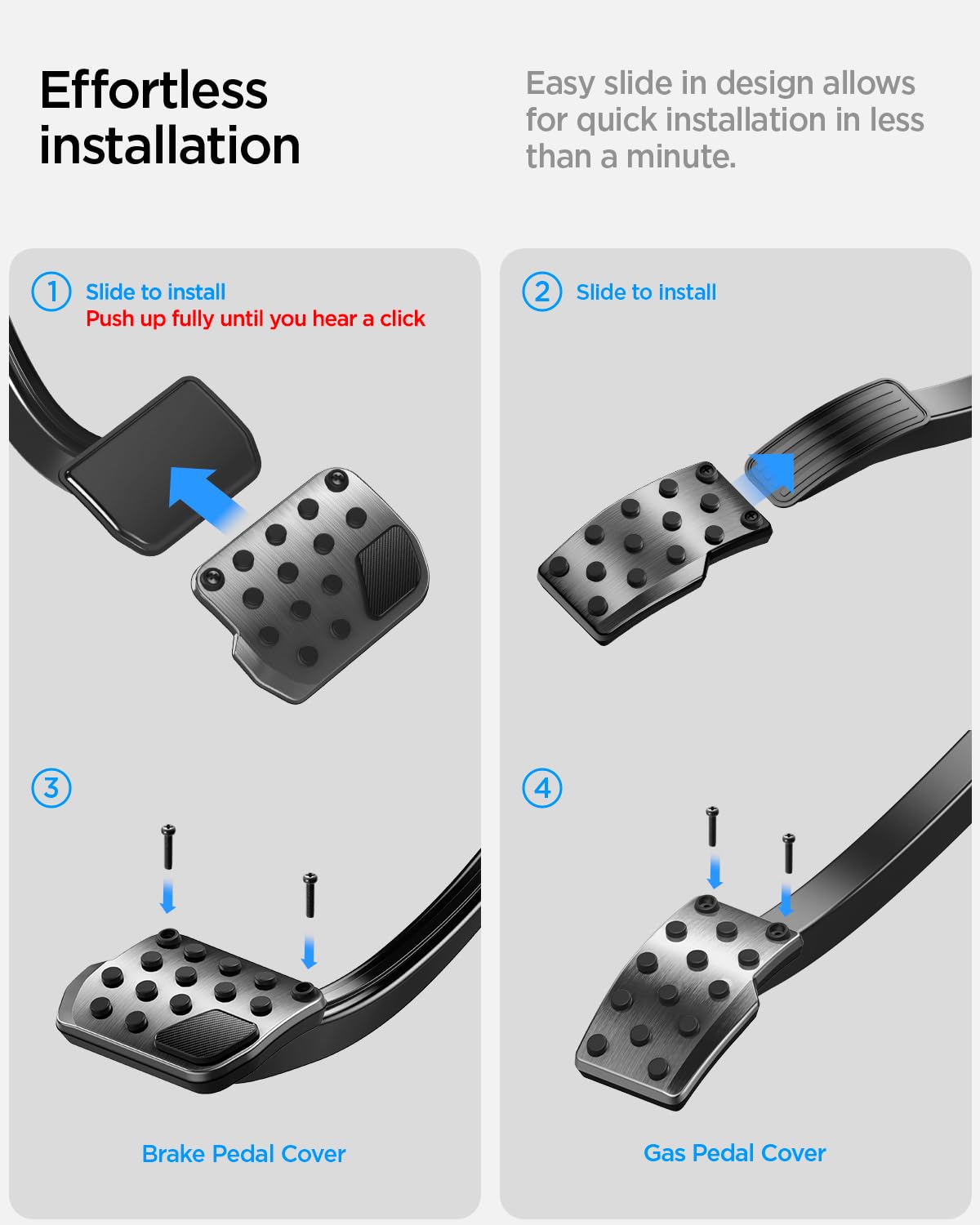 Spigen installed in cabin during drive highlighting improved pedal feel