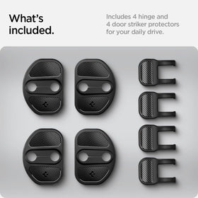 Spigen covers on Tesla in garage showing upgraded appearance