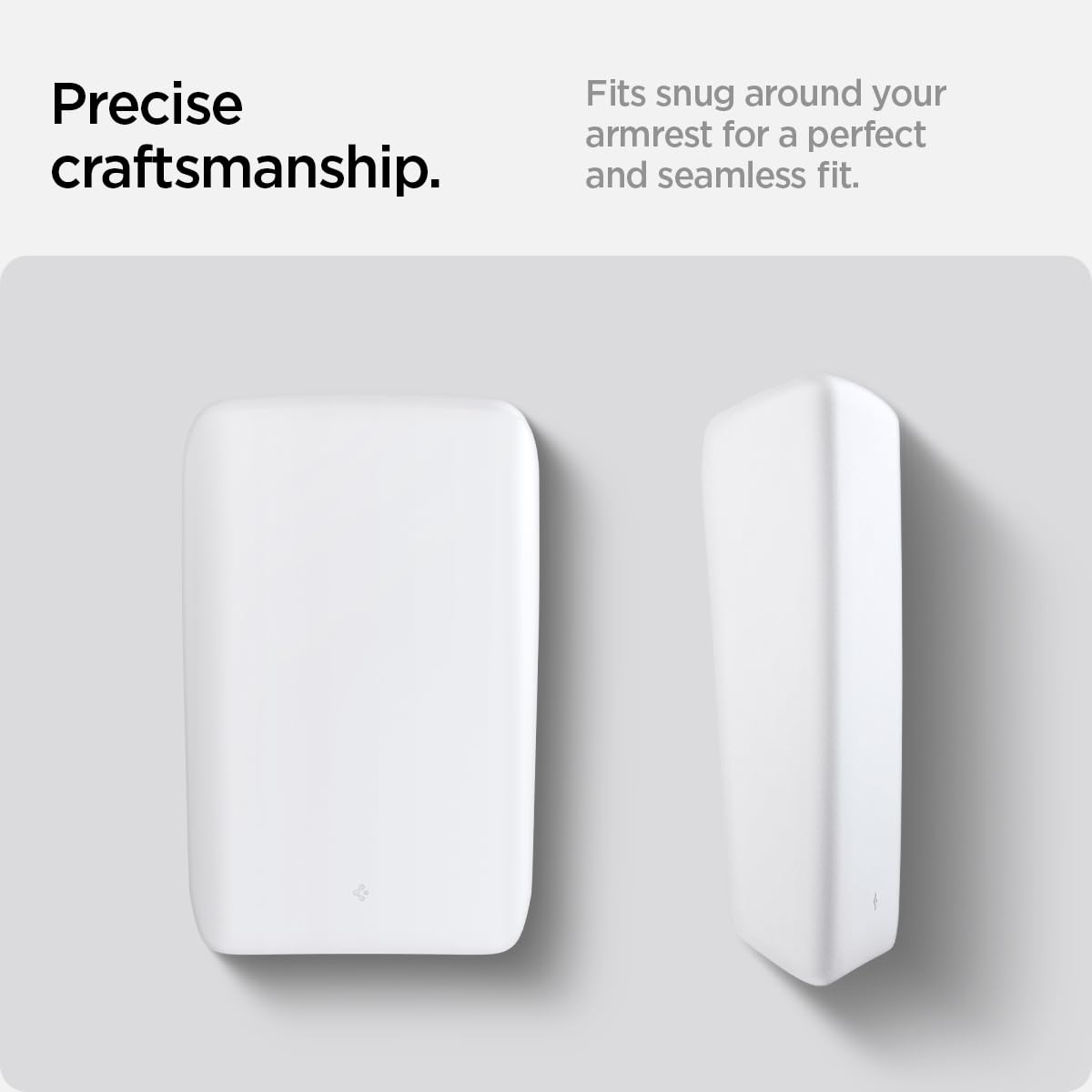 Spigen retail packaging and label displaying compatibility and easy-install benefit