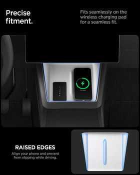 Spigen with smartphone showing correct fit and charging alignment benefit