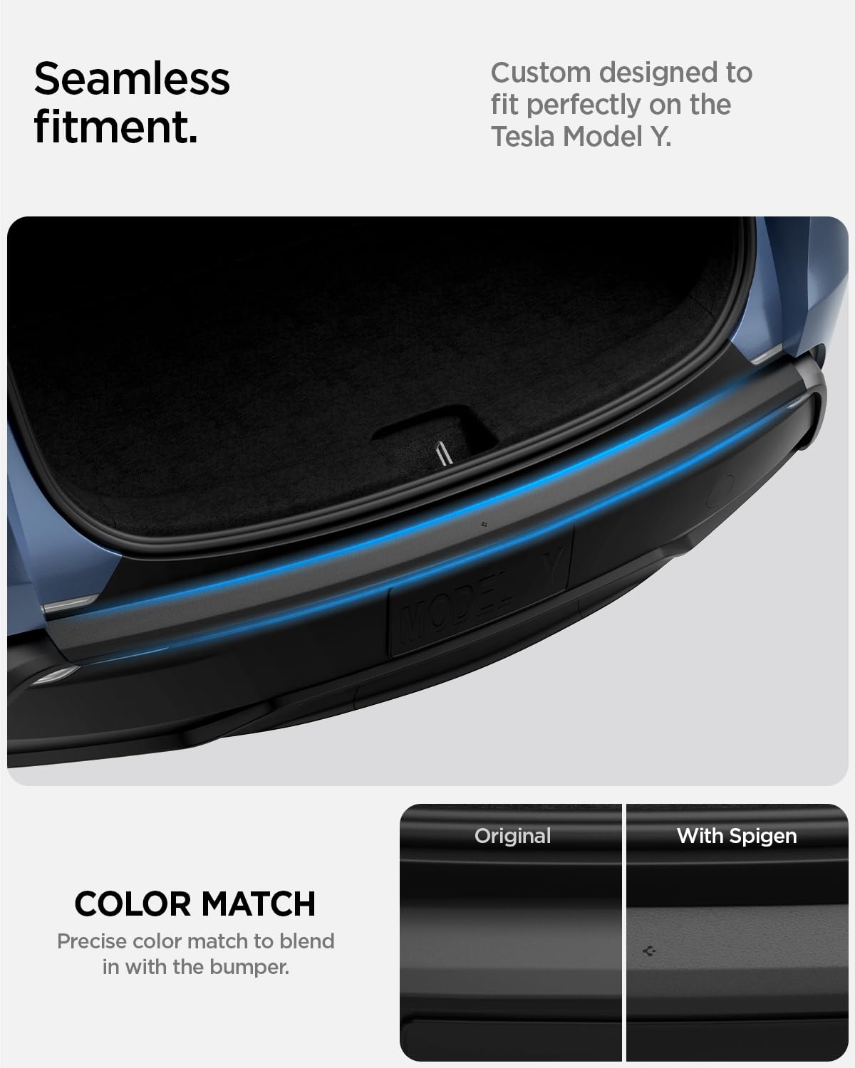 Spigen side corner fit detail highlighting full 270-degree coverage benefit