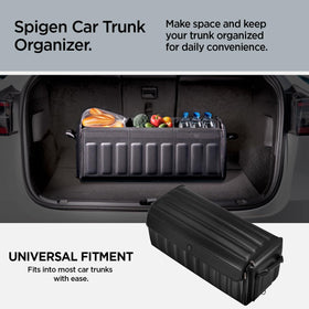 Spigen open organizer packed with groceries showing neat organization