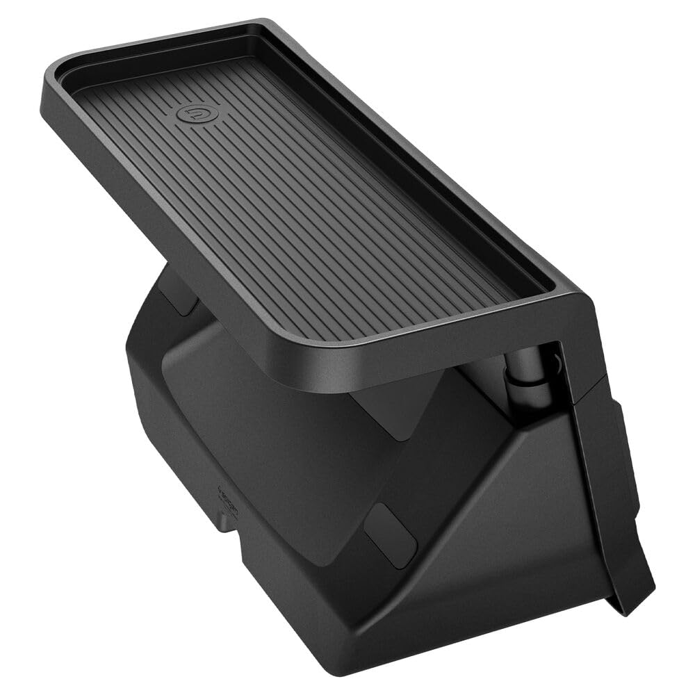 Spigen two shelves detail demonstrating organized storage for phones and sunglasses