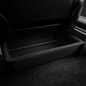 Spigen under seat front packaging showing durable hardshell, protects items