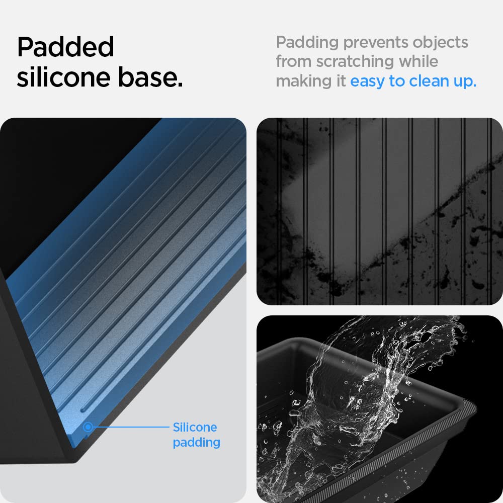 Spigen under seat interior silicone padding close-up, cushions fragile items