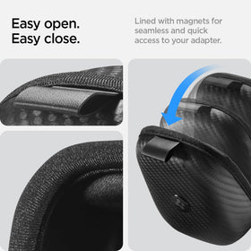 Spigen velcro attached to trunk surface for stable placement
