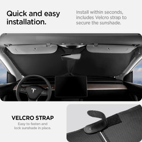 Spigen installed in a Model 3 demonstrating edge-to-edge coverage and cabin protection