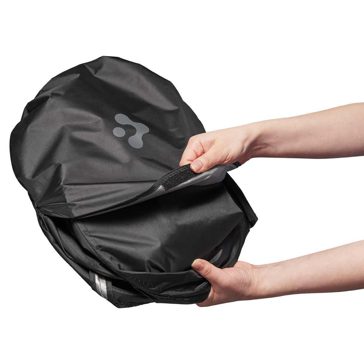 Spigen in a driveway lifestyle shot illustrating cooler interior and tidy appearance