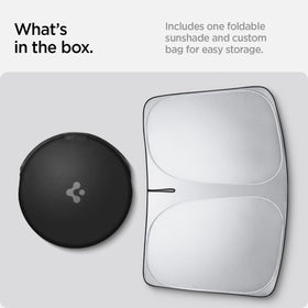 Spigen being secured with visors and center strap for quick, tool-free installation