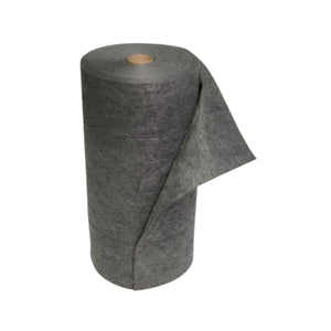 Spilfyter Universal Heavy-Duty Absorbent Roll 32" x 150' — Gray, Reinforced Perforated