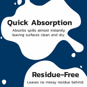 Spill Doctor powder absorbing liquid in action for spill containment benefit