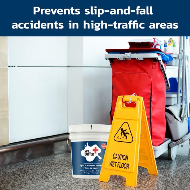Spill Doctor on kitchen counter cleaning a grease spill for hygienic surface benefit