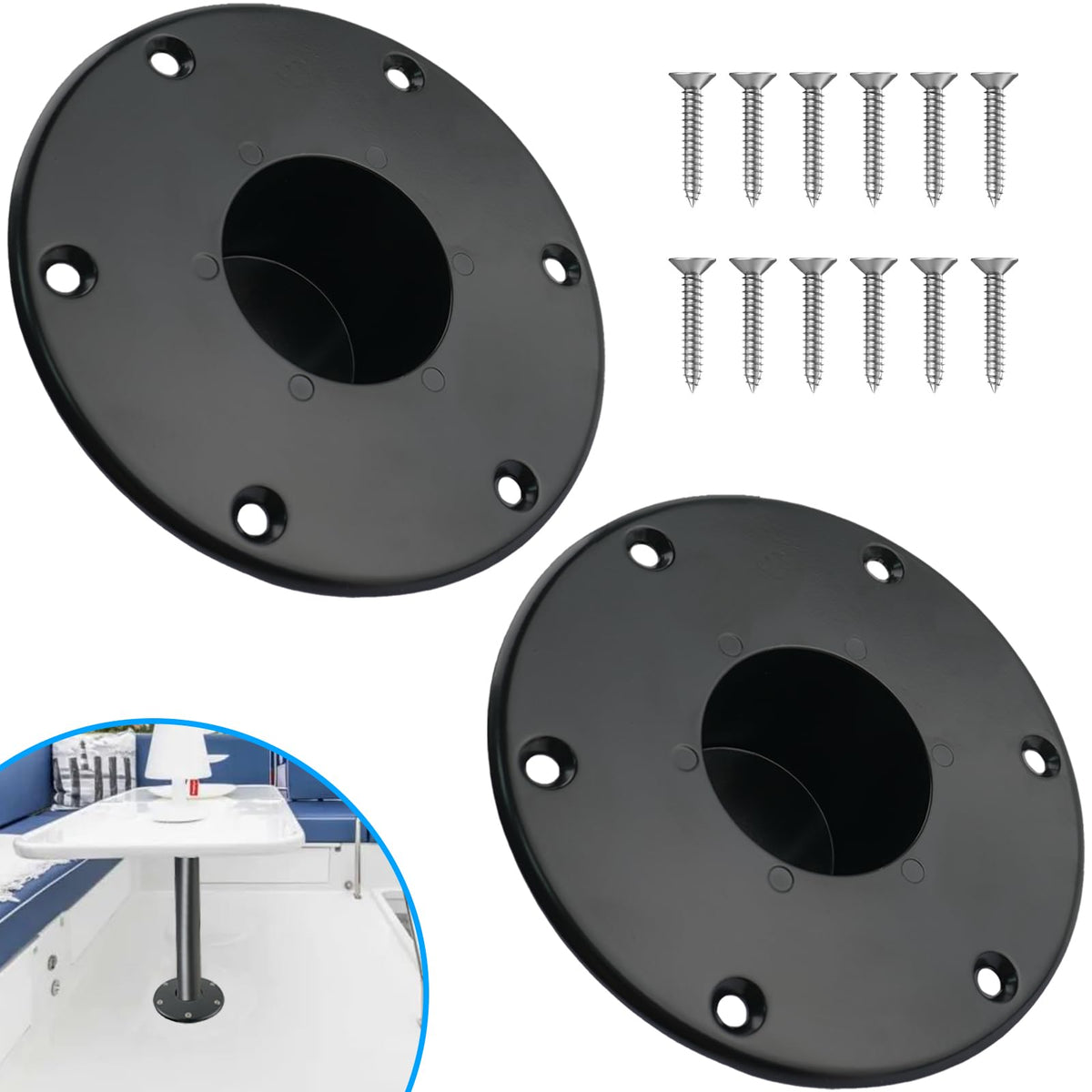 SPNKMJUJ front view of table base showing mounting face and stability benefit