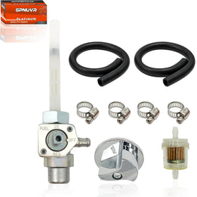 SPNUVR front petcock assembly showing durable replacement valve and easy fit