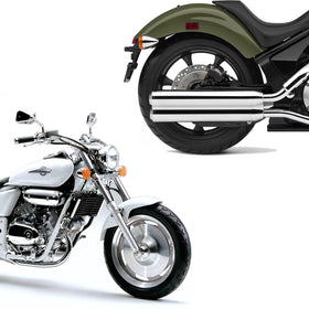 SPNUVR installed on Kawasaki Vulcan demonstrating fit and road appearance