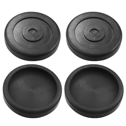 Sporthfish front view of four round rubber arm pads showing complete set and labeling benefit: clear replacement