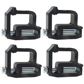 Sporthfish clamps on a truck in a camping scene highlighting easy installation benefit