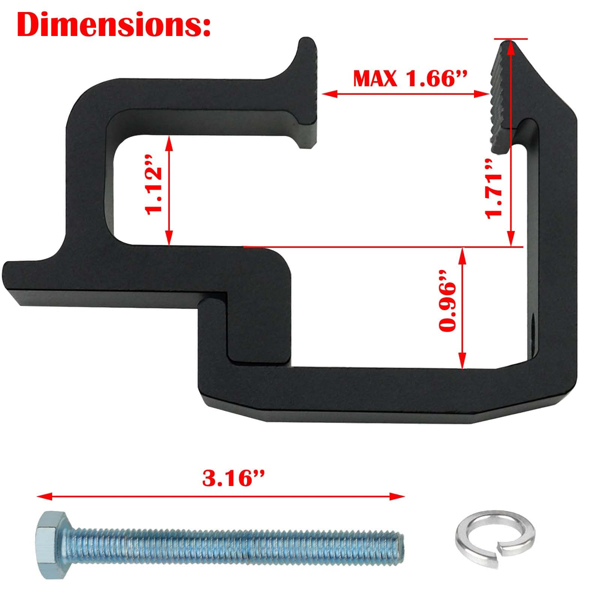 Sporthfish clamp mounted on truck rail demonstrating stable attachment in use