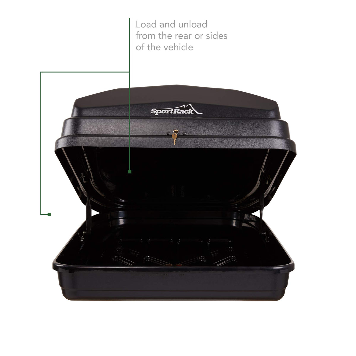 SportRack Vista XL mounted on an SUV showing stable fit and added cargo capacity