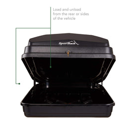 SportRack Vista XL mounted on an SUV showing stable fit and added cargo capacity
