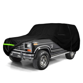 sportuli front view of Bronco cover showing tailored fit and full protection