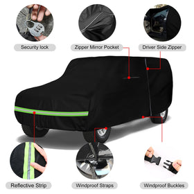 sportuli left-side zipper open for easy driver access and convenience