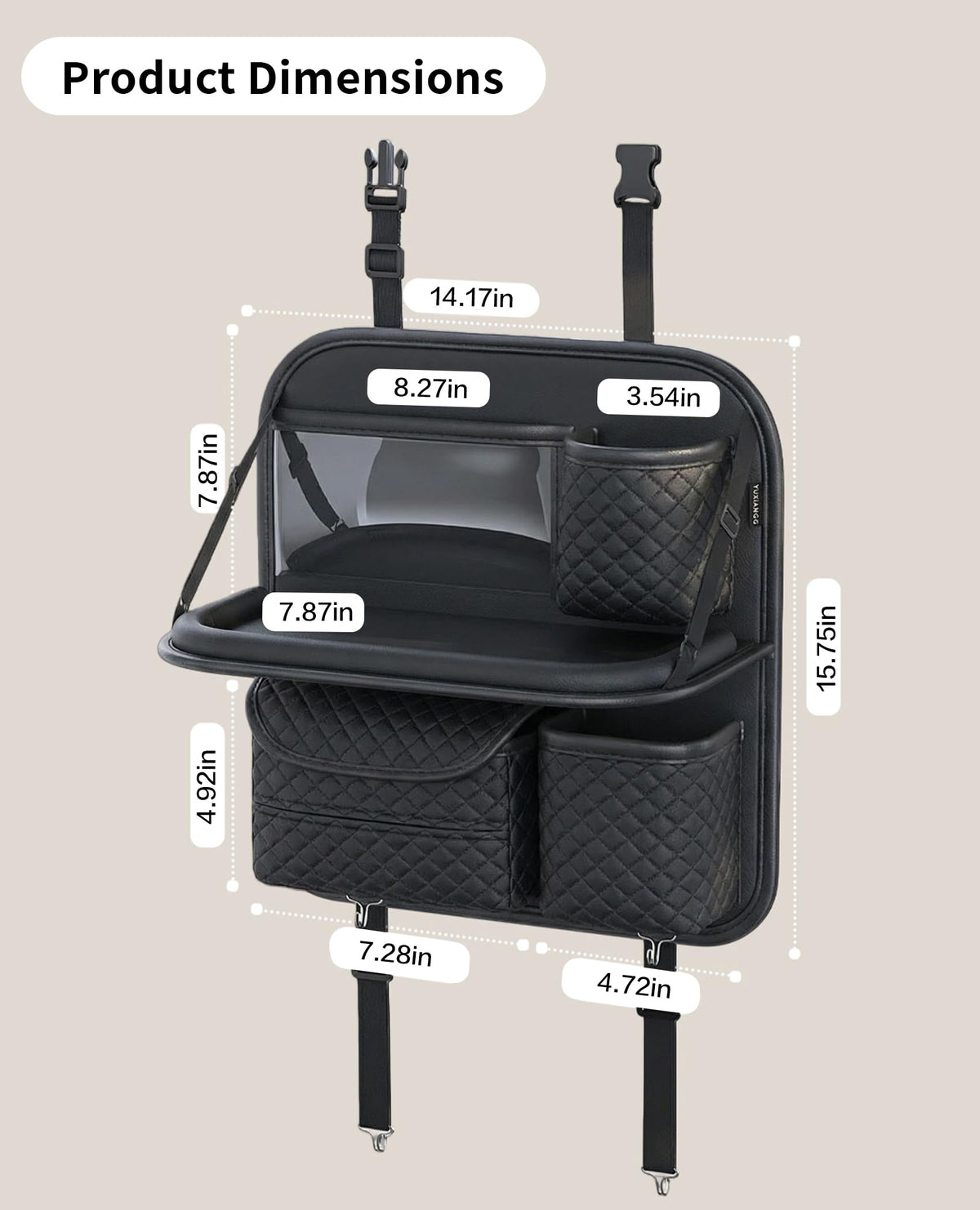 SportySizz installed in car lifestyle photo demonstrates universal fit and neat cabin