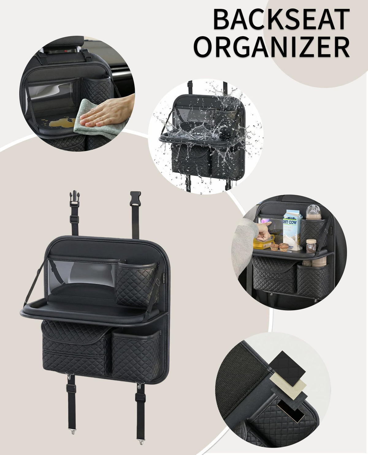 SportySizz PU leather texture and stitching close-up shows scratch-resistant durable finish