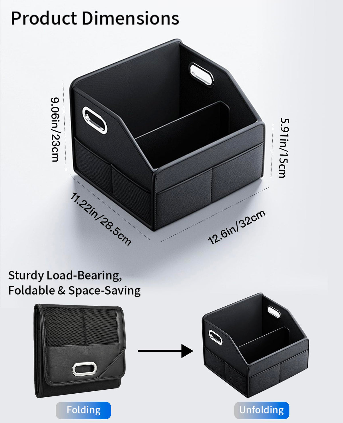 SportySizz open compartments top view showing adjustable dividers and quick access