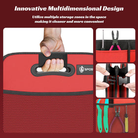 Sposuit folded flat for compact storage and convenient portability