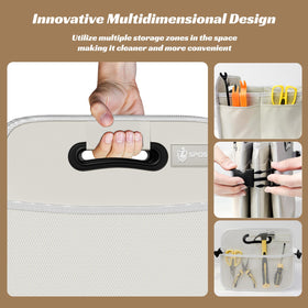 Sposuit folded flat illustrating compact storage and portability benefit