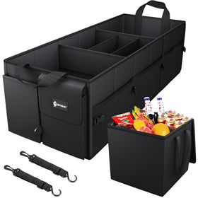 Sposuit front view showing full-size organizer and large capacity benefit