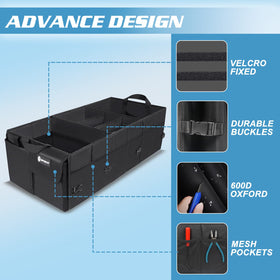 Sposuit loaded trunk in SUV for picnic convenience and neat storage